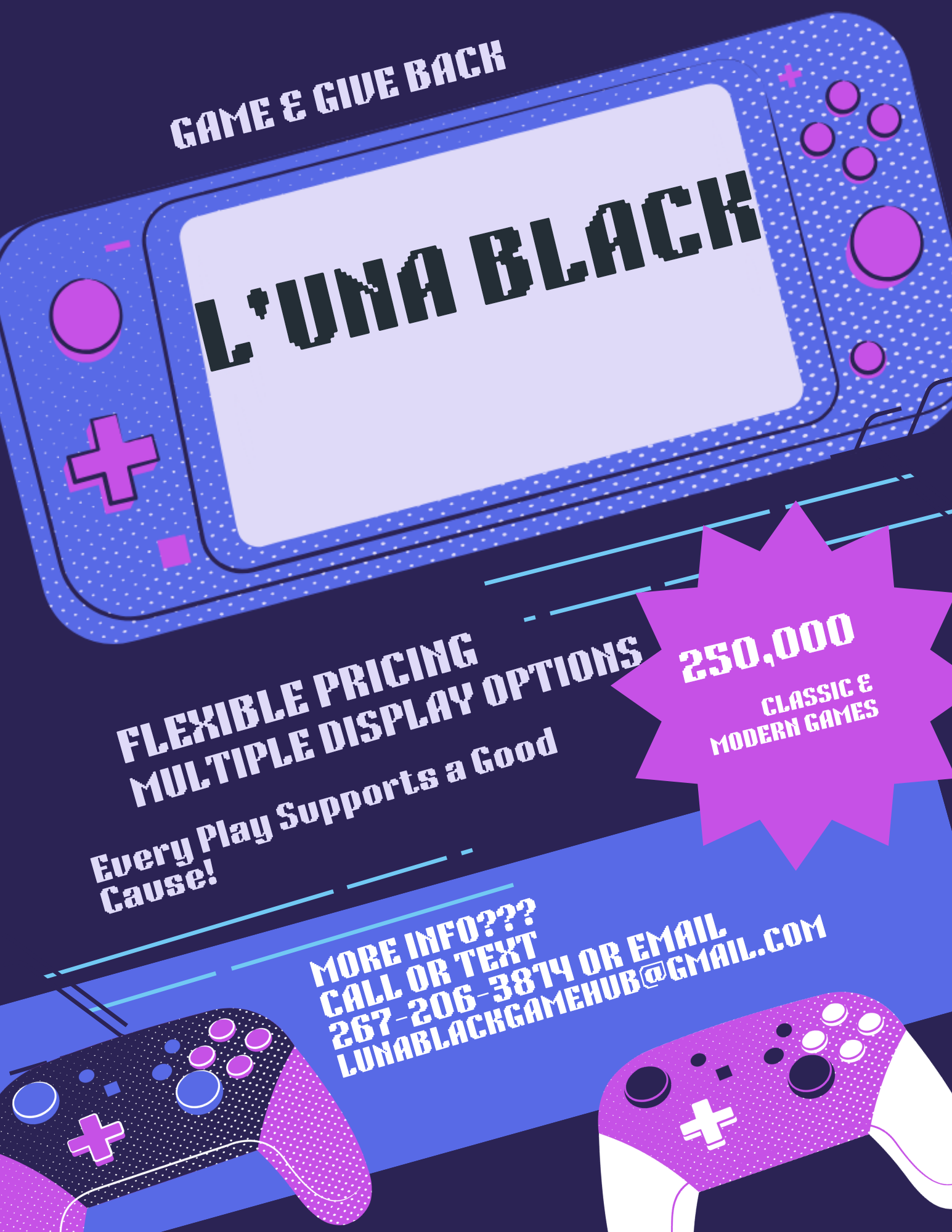 L'unaBlack RetroArcade cabinet artwork